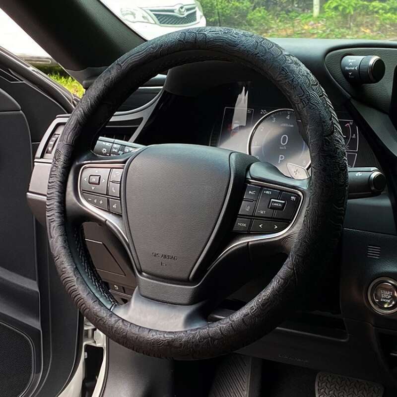 Universal Cloud Sea Cliff Pattern Steering Wheel Woven Brocade Embroidery China-Chic Personalized Creative Anti Slip_autovado.com