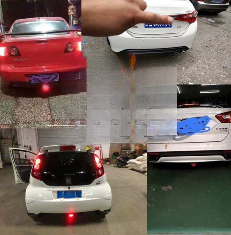 Car Universal High Brightness Modified Lip Burst Cruise Brake Rear Triangle Navigation Tail Light_autovado.com
