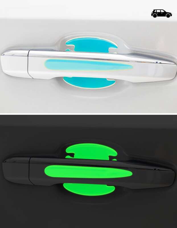 Door Handle Anti Nail Cover Scratch, Night Light, Car Door Bowl Sticker, Paint Surface Protection Film Decoration_autovado.com