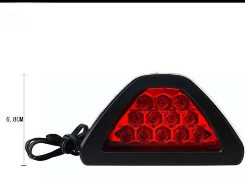 Car Universal High Brightness Modified Lip Burst Cruise Brake Rear Triangle Navigation Tail Light_autovado.com
