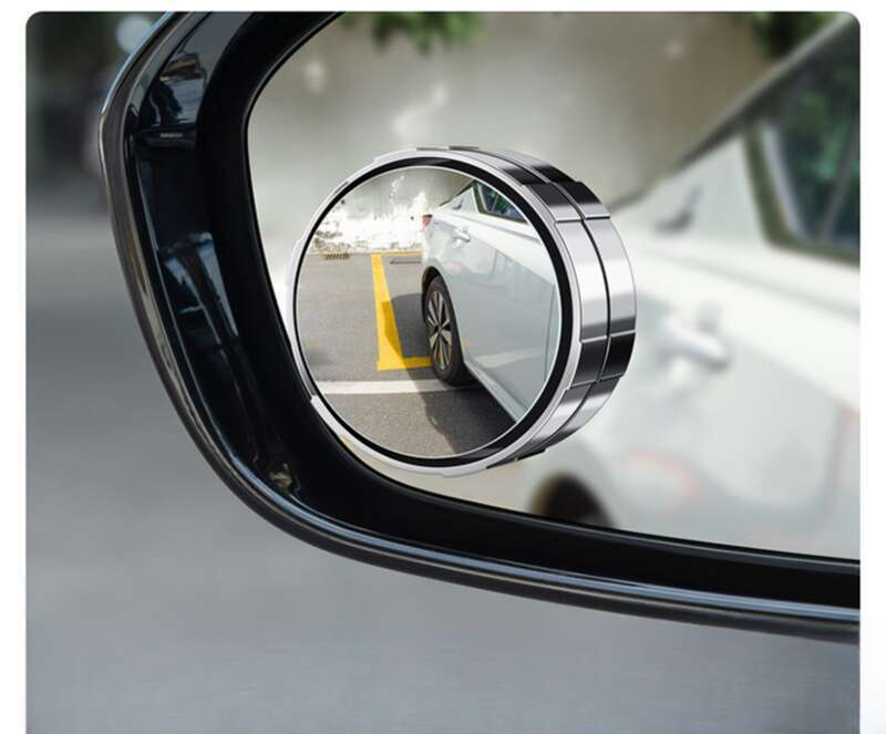 Car Rearview Mirror Suction Cup Type Small Circular Mirror, Car Mounted Reverse 360 Assisted Ultra Clear Reflection_autovado.com