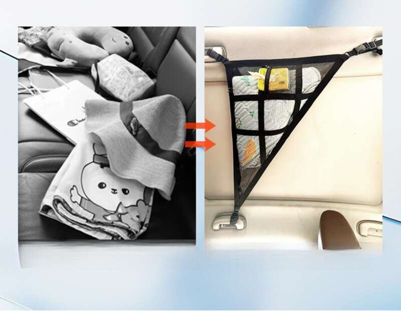 Car Roof Mesh, New For Roof, Storage Bag, Car Triangle Series Mesh Bag_autovado.com