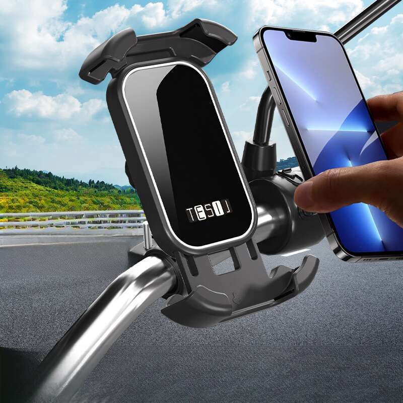 Mobile Motorcycle, Electric Bike, Holder, Rider Shock-absorbing Aluminum Outdoor Mobile Phone Holder_autovado.com