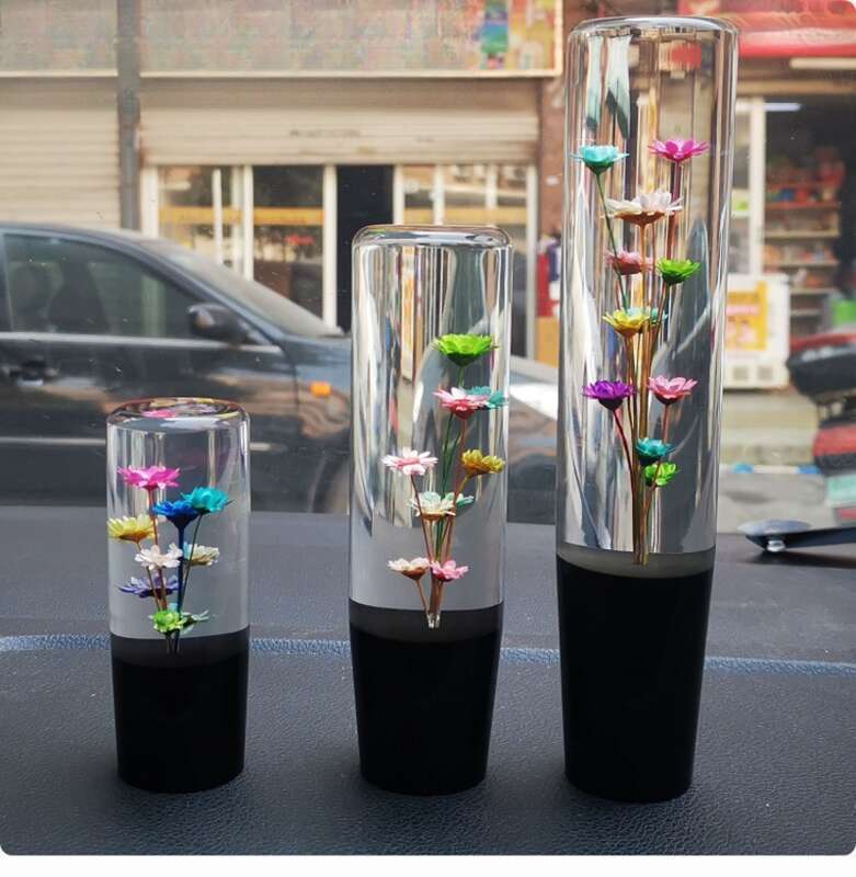 JDM Water Flower Row Automatic Creative Manual Crystal Personalized Modification Universal Wave Stick Head Gear_autovado.com
