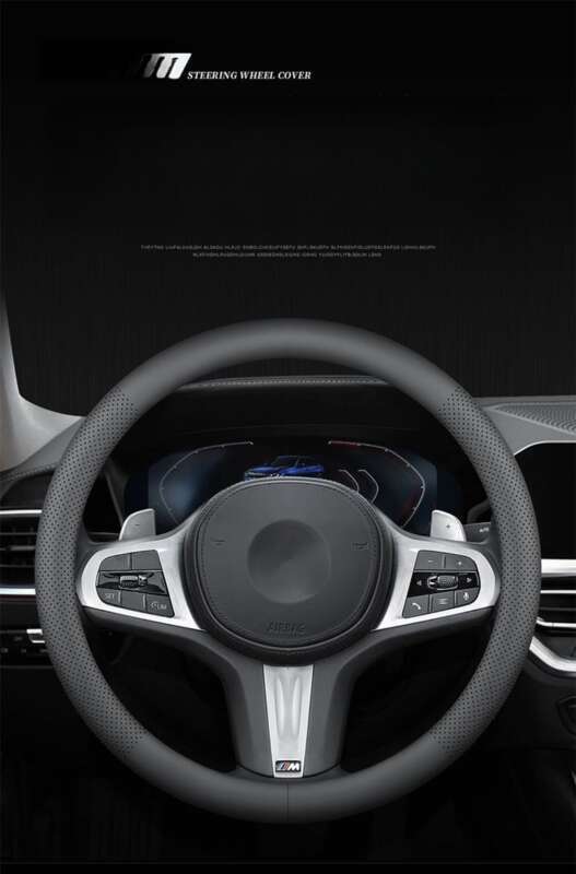 Four Season Universal Perforated Breathable Sweat Absorbing Spring Comfortable Nappa Leather Protective For Car Steering_autovado.com