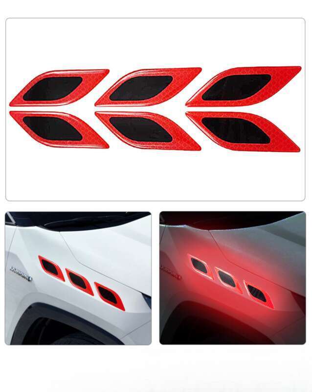 Car Leaf Panel, Fender Reflective Body St, Anti-collision Strip, Safety Warning, Engine Light Eyebrow Decorative_autovado.com