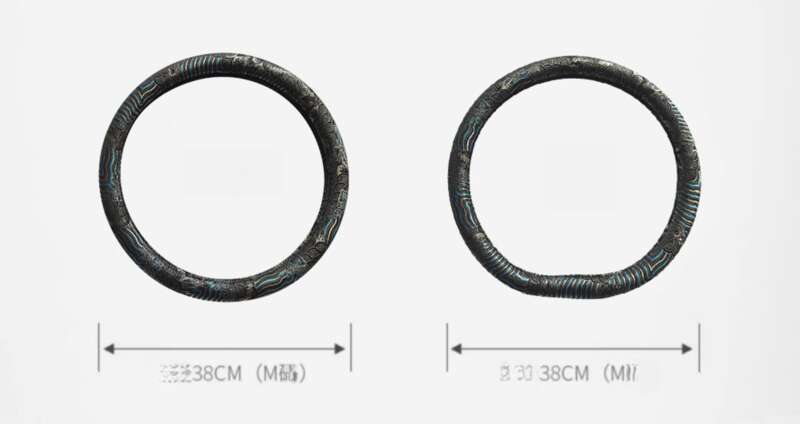 Universal Hand-painted Prajna Geisha Steering Wheel Cover, Personalized Nine Tailed Fox Card Set, Flower Arm Handlebar_autovado.com