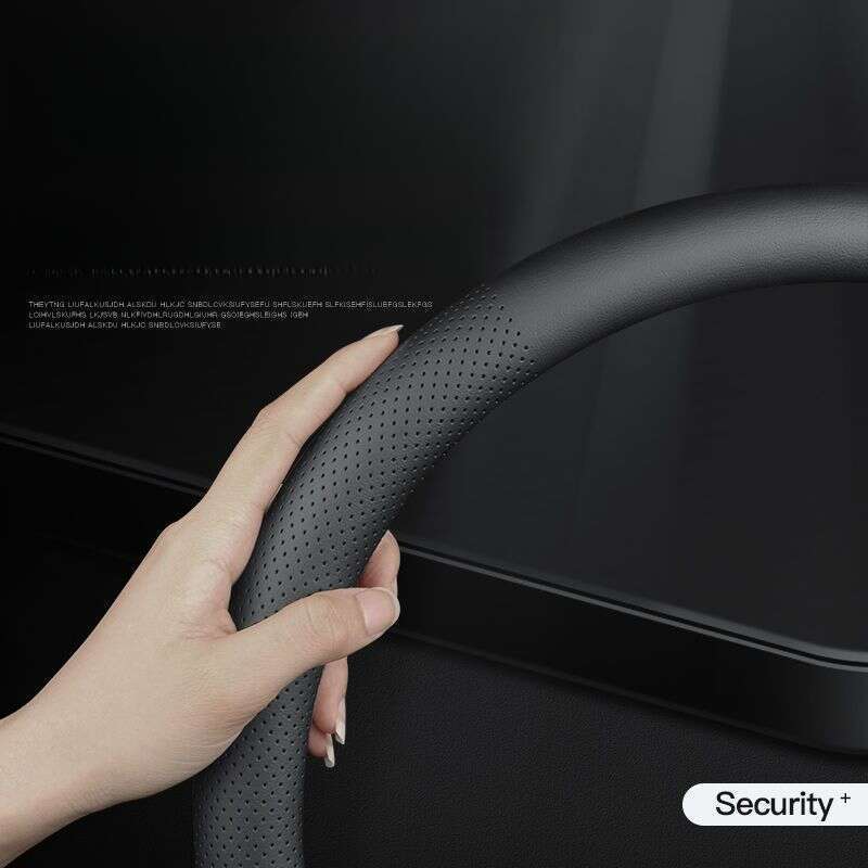 Four Season Universal Perforated Breathable Sweat Absorbing Spring Comfortable Nappa Leather Protective For Car Steering_autovado.com