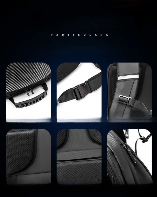 Motorcycle Accessories, Helmet Backpack, Iron Hero Riding Bag, Non Luminous LED Screen, PC Shell, Bare Nylon Backpack_autovado.com
