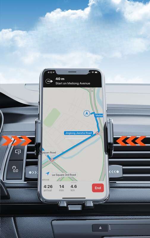 folding And Rotating Instrument Panel Navigation Car Air Outlet Fixed Mobile Phone Bracket_autovado.com