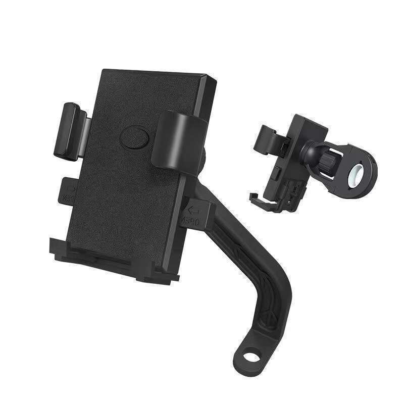 Mobile Motorcycle, Electric Bike, Holder, Rider Shock-absorbing Aluminum Outdoor Mobile Phone Holder_autovado.com
