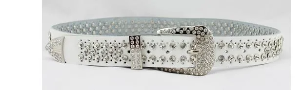 2017 New style diamond pearl Waist gorgeous crystal shiny cowskin designer belts women girls waist belt_autovado.com