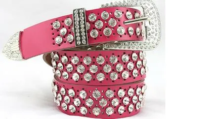 2017 New style diamond pearl Waist gorgeous crystal shiny cowskin designer belts women girls waist belt_autovado.com