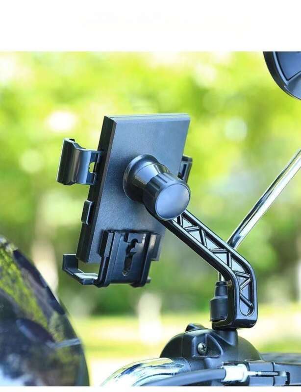 Mobile Motorcycle, Electric Bike, Holder, Rider Shock-absorbing Aluminum Outdoor Mobile Phone Holder_autovado.com