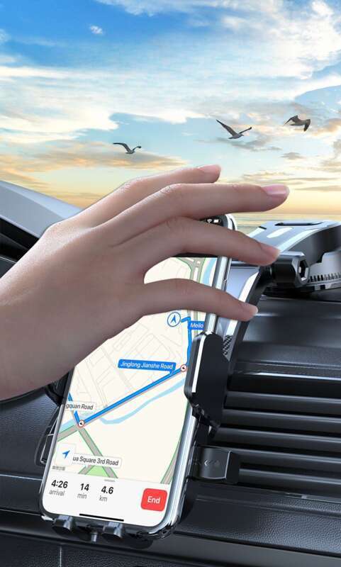folding And Rotating Instrument Panel Navigation Car Air Outlet Fixed Mobile Phone Bracket_autovado.com