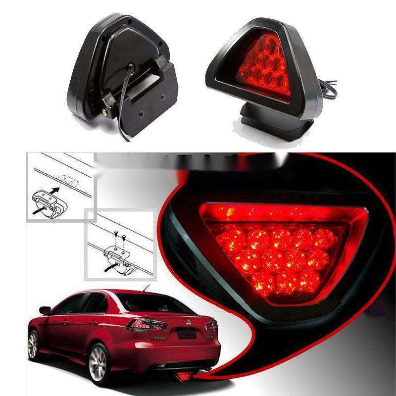 Car Universal High Brightness Modified Lip Burst Cruise Brake Rear Triangle Navigation Tail Light_autovado.com