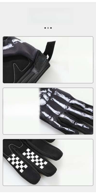 New Touchable Screen Skull Joint Rose Ghost Claw Outdoor Warm And Anti Slip Motorcycle Riding Gloves_autovado.com