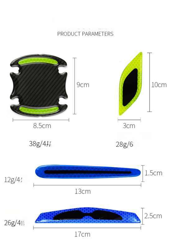 Car Leaf Panel, Fender Reflective Body St, Anti-collision Strip, Safety Warning, Engine Light Eyebrow Decorative_autovado.com