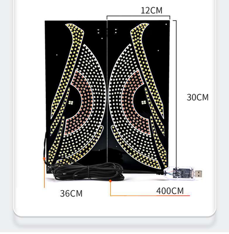 New LED Devil Brand Car Sticker Dynamic Eye DIY Waterproof Display Screen Truck Decorative Light_autovado.com