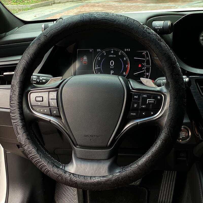 Universal Cloud Sea Cliff Pattern Steering Wheel Woven Brocade Embroidery China-Chic Personalized Creative Anti Slip_autovado.com