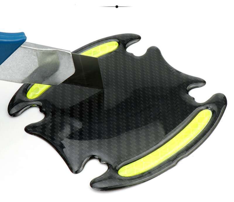Car Anti-collision Strip, Door Bowl Handle Protection Paint Scratch, Carbon Fiber Grain Reflective Car Sticker, Adhesive_autovado.com