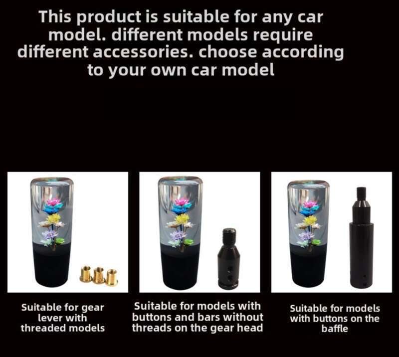 JDM Water Flower Row Automatic Creative Manual Crystal Personalized Modification Universal Wave Stick Head Gear_autovado.com