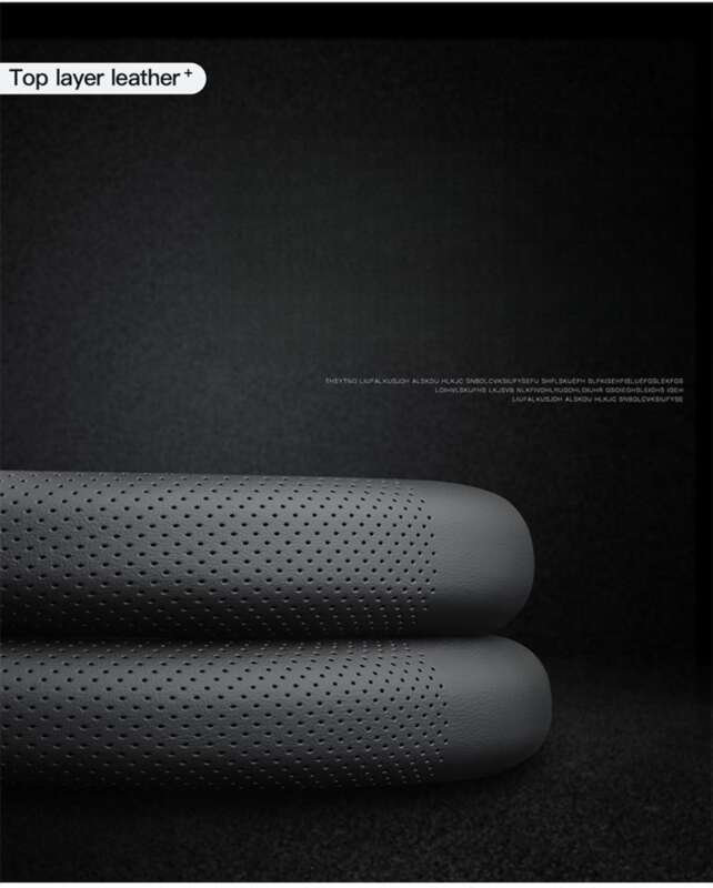 Four Season Universal Perforated Breathable Sweat Absorbing Spring Comfortable Nappa Leather Protective For Car Steering_autovado.com