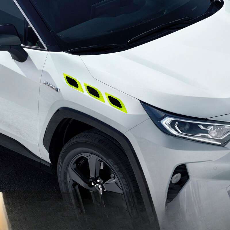 Car Leaf Panel, Fender Reflective Body St, Anti-collision Strip, Safety Warning, Engine Light Eyebrow Decorative_autovado.com