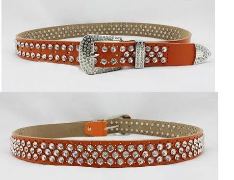 2017 New style diamond pearl Waist gorgeous crystal shiny cowskin designer belts women girls waist belt_autovado.com