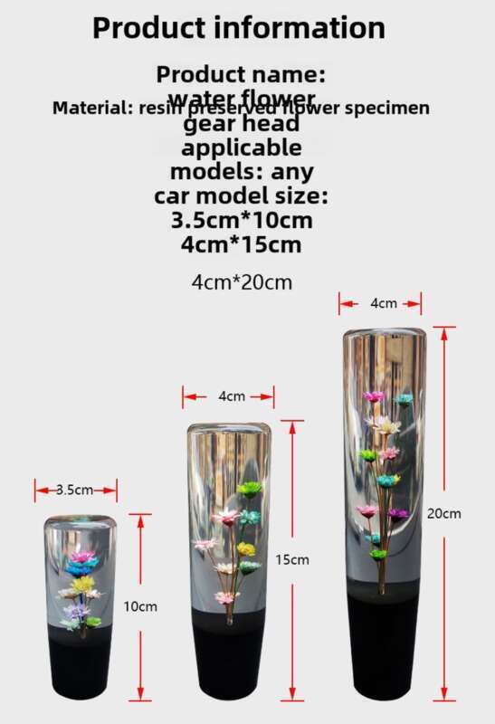 JDM Water Flower Row Automatic Creative Manual Crystal Personalized Modification Universal Wave Stick Head Gear_autovado.com