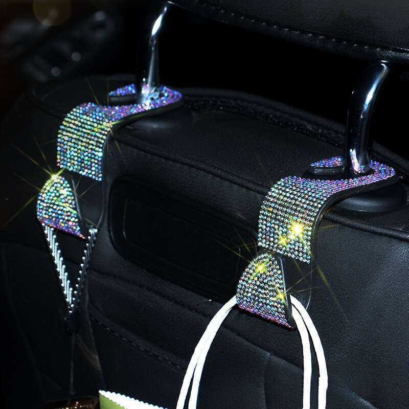 Hot Diamond Hidden Back Creative Car Multi Functional Seat Hook Bag_autovado.com