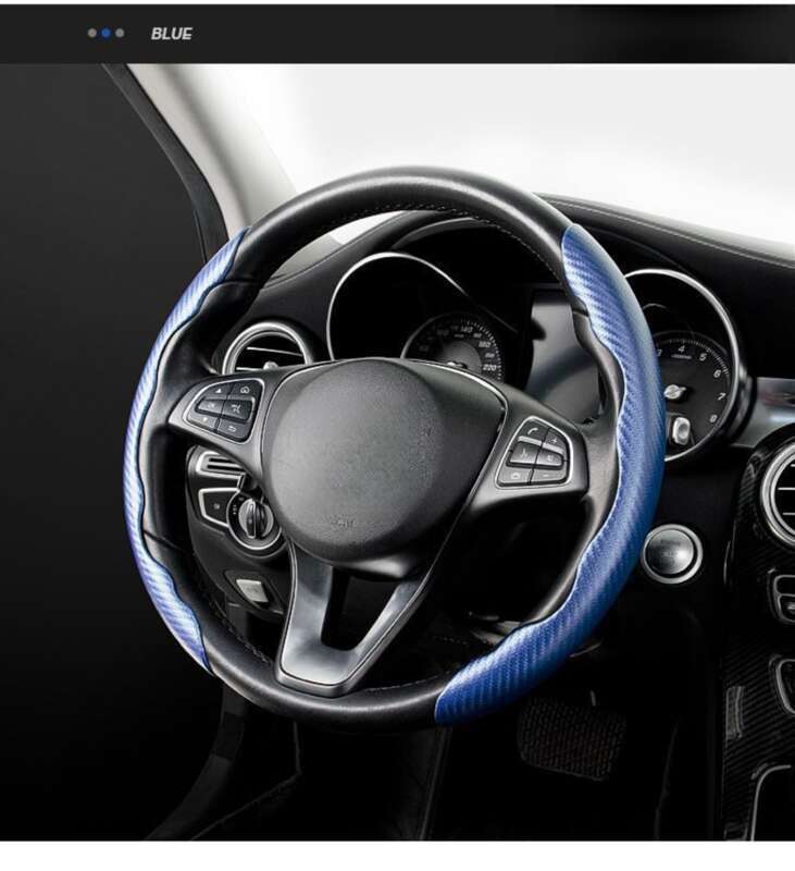 Steering Wheel For High-end Winter Thick Anti Slip And Sweat Absorbing Trucks, Summer Suede Car Handle Cover_autovado.com