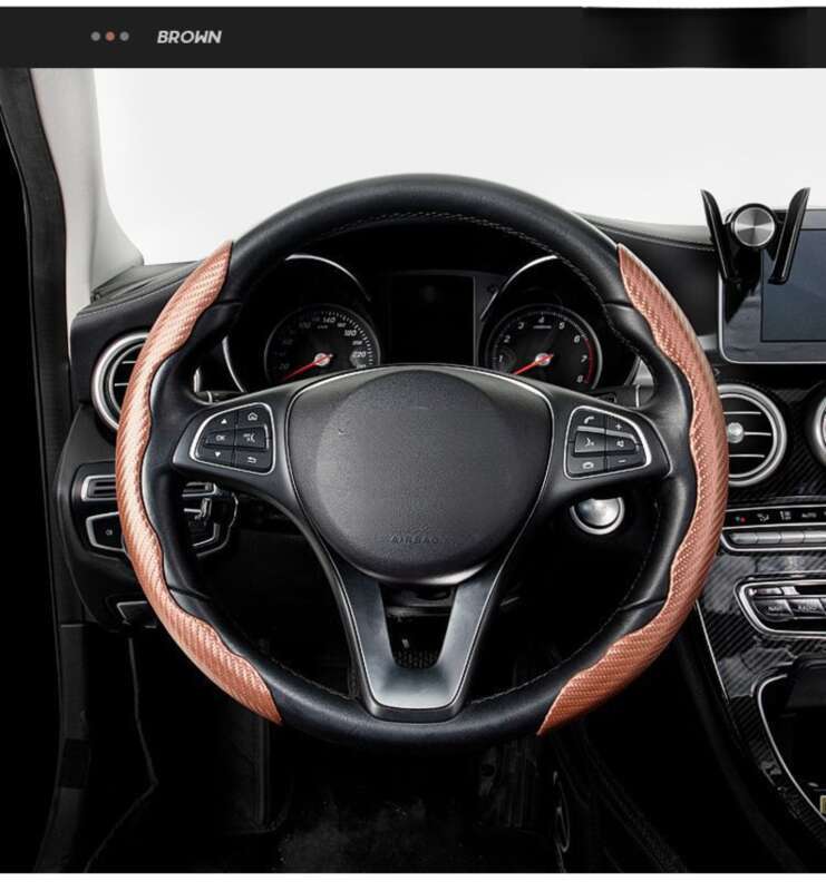 Steering Wheel For High-end Winter Thick Anti Slip And Sweat Absorbing Trucks, Summer Suede Car Handle Cover_autovado.com