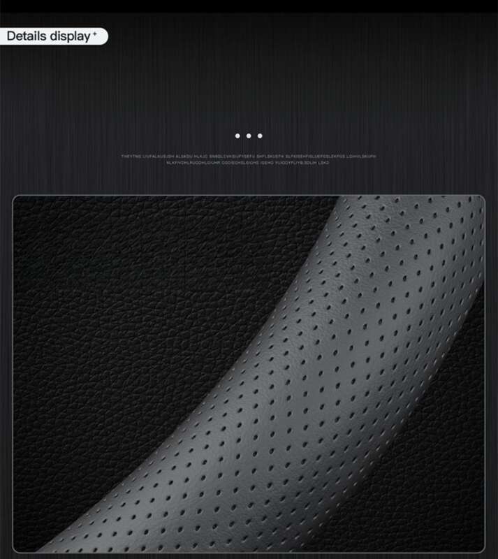 Four Season Universal Perforated Breathable Sweat Absorbing Spring Comfortable Nappa Leather Protective For Car Steering_autovado.com